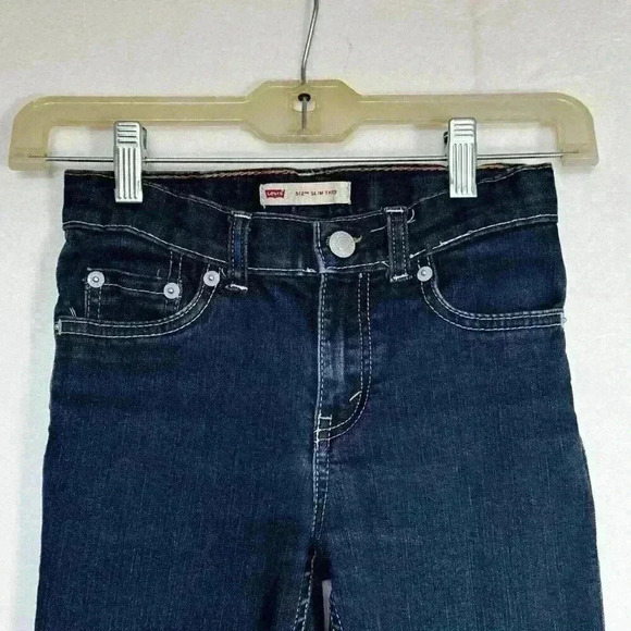 Levi's 512 Slim Taper Blue Jeans 7 Reg Soft Flex Stretch Kidcore Blokecore - Picture 7 of 15